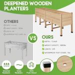 AMERLIFE 8x2 Ft Elevated Garden Bed with Legs