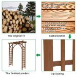 VINGLI 85in Wooden Garden Arch and Trellis