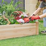 Yaheetech 8x4ft Divisible Wooden Raised Garden Bed