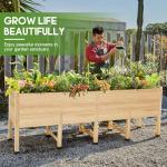 AMERLIFE 8x2 Ft Elevated Garden Bed with Legs