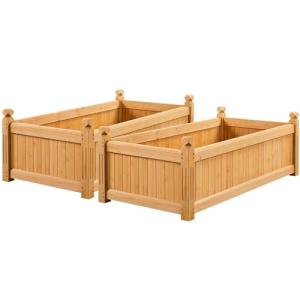 Wooden Raised Garden Bed Planter Box - 46" x 23.5