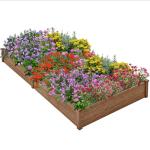 Yaheetech 8x4ft Wooden Raised Garden Bed Planter