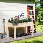 DUMOS 48x24 Wood Raised Garden Bed with Legs