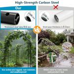 Rustproof Metal Garden Arch Trellis for Climbing Plants