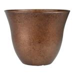 Classic Home and Garden Honeysuckle Resin Planters - Lightweight Indoor & Outdoor Plant Pots - UV-Resistant Plastic Flower Pots - Pot Planters for Flowers & Herbs (15" Distressed Copper)