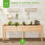 Raised Garden Bed - 72"x24" Elevated Planter Box