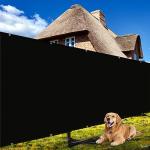 Shade&Beyond 4' X 50' Fence Privacy Screen Heavy Duty 170 GSM Fencing Mesh Shade Net Cover for Wall Garden Back Yard Outdoor Home Decoration, Black