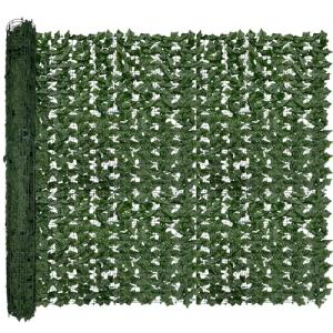 DOPGIB Artificial Ivy Privacy Fence Roll Screen,128" by 72" (64 SQFT) UV-Anti Faux Hedge Fence and Fake Ivy Vine Leaf Wall Panels for Indoor&Outdoor Green Backdrop, Garden Greenery Decor