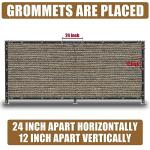 Brown 6FT X 50FT Outdoor Privacy Screen Fence & Mesh Shade Net Cover, Ideal for Garden and Backyard - Enhances Privacy for Fencing & Chain Link, Perfect for Patio Privacy Wall, Slats，Freestanding