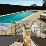 Shade&Beyond 4' X 50' Fence Privacy Screen Heavy Duty 170 GSM Fencing Mesh Shade Net Cover for Wall Garden Back Yard Outdoor Home Decoration, Black
