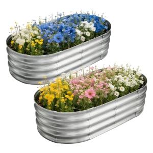 Galvanized Raised Garden Bed Kit - 2 Pack