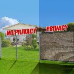Brown 6FT X 50FT Outdoor Privacy Screen Fence & Mesh Shade Net Cover, Ideal for Garden and Backyard - Enhances Privacy for Fencing & Chain Link, Perfect for Patio Privacy Wall, Slats，Freestanding
