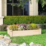 Giantex Rectangular Wooden Raised Garden Bed