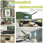 DOPGIB Artificial Ivy Privacy Fence Roll Screen,128" by 72" (64 SQFT) UV-Anti Faux Hedge Fence and Fake Ivy Vine Leaf Wall Panels for Indoor&Outdoor Green Backdrop, Garden Greenery Decor