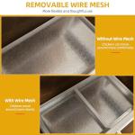 DWVO Solid Wood Chicken Coop for 4-6 Chickens, Outdoor Wooden Chicken Run Pen with 2 Nesting Boxes, Poultry Cage Rabbit Hutch Duck Coop Hen House w Weatherproof Roof & Removable Tray, Brown