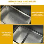 DWVO Solid Wood Chicken Coop for 4-6 Chickens, Outdoor Wooden Chicken Run Pen with 2 Nesting Boxes, Poultry Cage Rabbit Hutch Duck Coop Hen House w Weatherproof Roof & Removable Tray, Grey