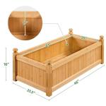 Wooden Raised Garden Bed Planter Box - 46" x 23.5