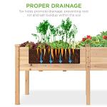 Raised Garden Bed - 72"x24" Elevated Planter Box