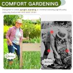 Wooden Elevated Garden Bed with Legs - 34x18x30in