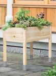 MIXC Elevated Wooden Raised Garden Bed Planter