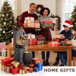 Pivotify 38.2" Tall Water Fountain Outdoor Garden,4 Tiers Modern Cascading Bowls and Stacked Stones Indoor Fountains with LED Lights for Garden, Patio, Deck, Porch, Backyard and Home Art Decor(Grey)