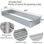 2 Pack Galvanized Raised Garden Beds Kit