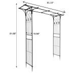 VINGLI Steel Garden Arbor for Climbing Plants