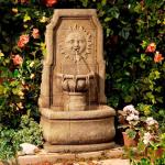 Sun Villa 37" High Large Italian Outdoor Decor Faux Stone Floor Fountain with Light LED Standing Waterfall Tiered Cascading Water Feature for Outside Garden Patio Yard Backyard Porch - John Timberland