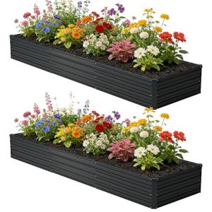 Galvanized Raised Garden Bed Planter Box Kit