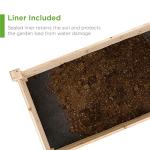 Outdoor Wooden Raised Garden Bed Planter - 8x2ft