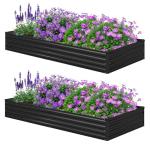 Foxlang 8x4 Galvanized Raised Garden Bed Kit