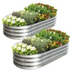 AmazStove 4x2 Galvanized Raised Garden Bed Kit