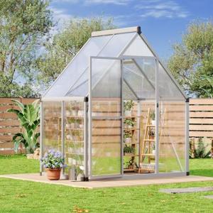 6x4 ft Outdoor Greenhouse with Easy Setup