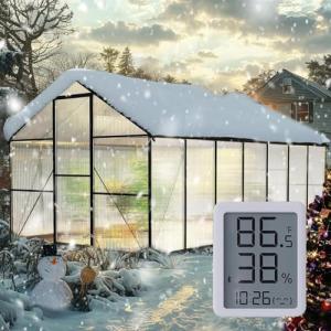 Large Walk-in Greenhouse with Thermometer for Plants