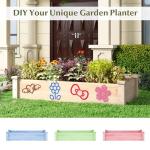 Giantex Rectangular Wooden Raised Garden Bed