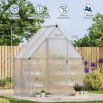 Large Outdoor Walk-in Greenhouse with Aluminum Frame