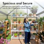 Compact Walk-In Greenhouse with Thermometer and Durability