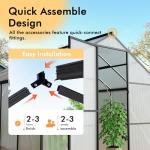 Large Walk-in Greenhouse with Thermometer for Plants