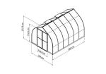 Bella Greenhouse Kit - 8x12, UV Protected, Durable