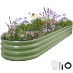 Galvanized 8x2 Metal Raised Garden Bed Kit