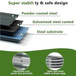 Foxlang Galvanized Oval Raised Garden Bed Kit