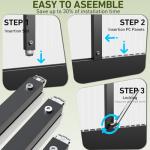 6x4 FT Polycarbonate Greenhouse with Vented Roof