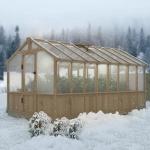 Mupater 8x16 FT Heavy Duty Wooden Greenhouse