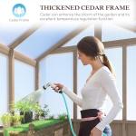 Mupater 8x16 FT Heavy Duty Wooden Greenhouse