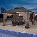 Gotland 12' x 14' Hardtop Garden Gazebo