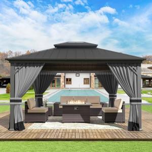 Gotland 12' x 14' Hardtop Outdoor Gazebo