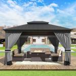 Gotland 12' x 14' Hardtop Outdoor Gazebo