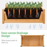 Wooden Raised Garden Bed Planter Box - 46" x 23.5