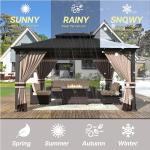 Gotland 12' x 14' Hardtop Garden Gazebo