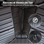 12’ x 14’ Outdoor Hardtop Metal Gazebo with Curtains